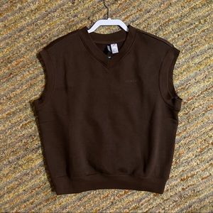 H&M Chocolate Brown Sweatshirt Vest